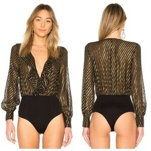LPA Bodysuit Top 671 - Gold Dot